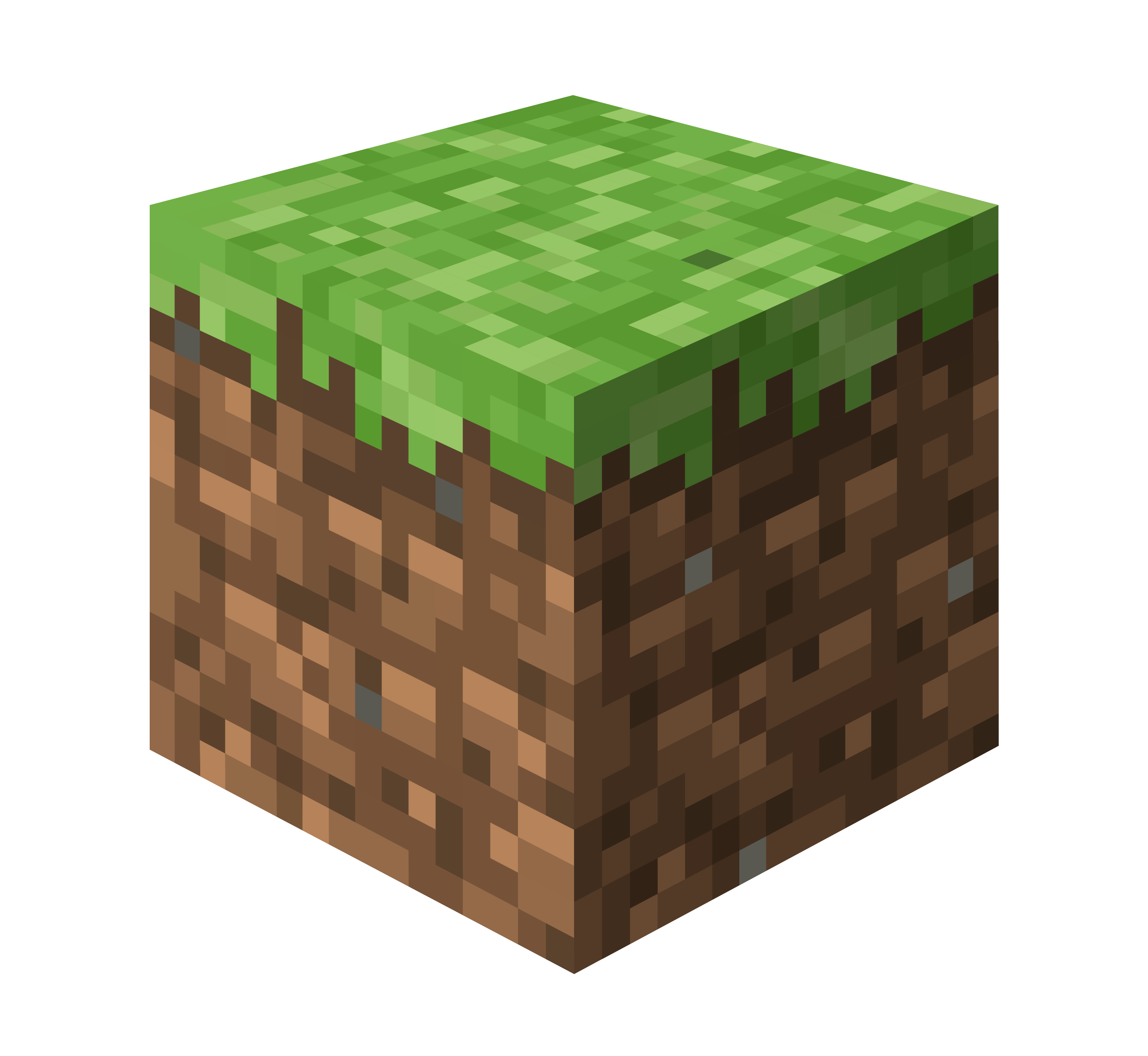 Minecraft grass block illustration